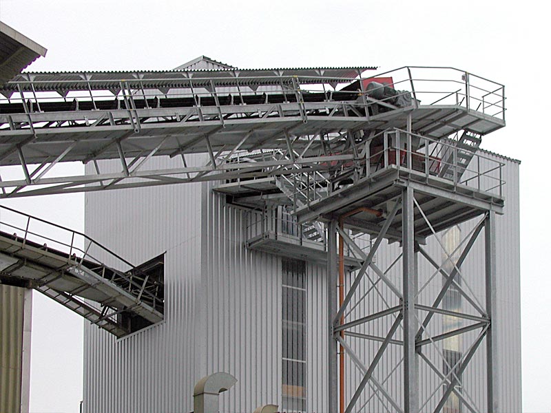 Detail einer Siebanlage